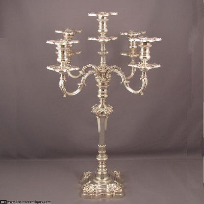 Royal Prussian Silver Candelabra - JH Tee Antiques