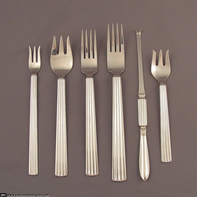 Georg Jensen Bernadotte Flatware Set - JH Tee Antiques