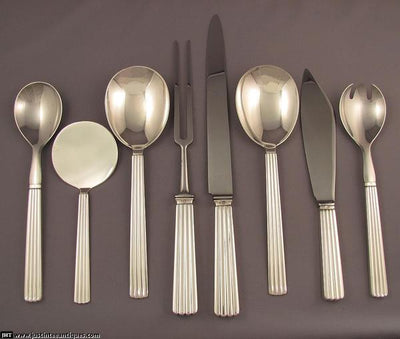 Georg Jensen Bernadotte Flatware Set - JH Tee Antiques