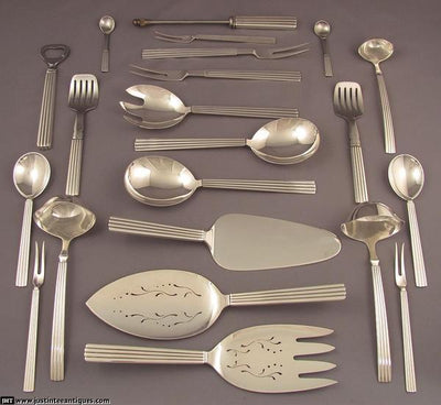 Georg Jensen Bernadotte Flatware Set - JH Tee Antiques