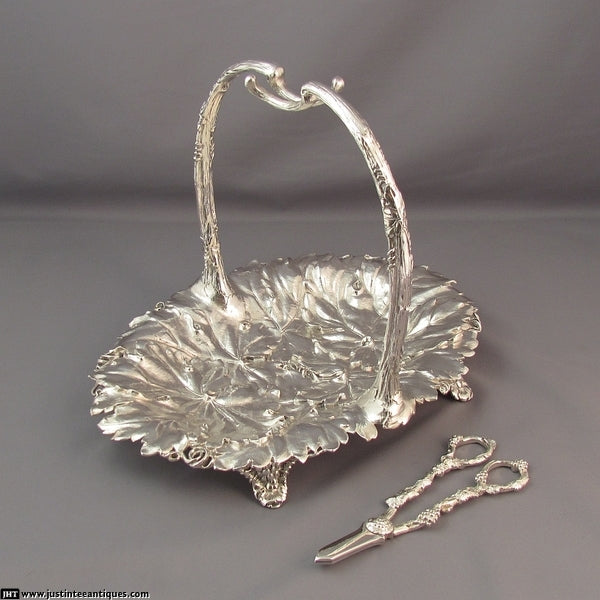 Mappin &amp; Webb Silver Grape Stand - JH Tee Antiques