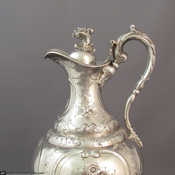 Canadian Silver Claret Jug - JH Tee Antiques