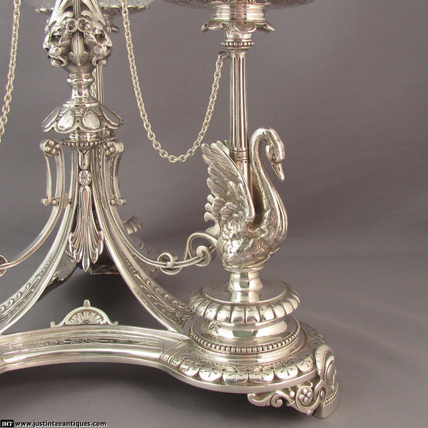 Victorian Silver Centrepiece - JH Tee Antiques