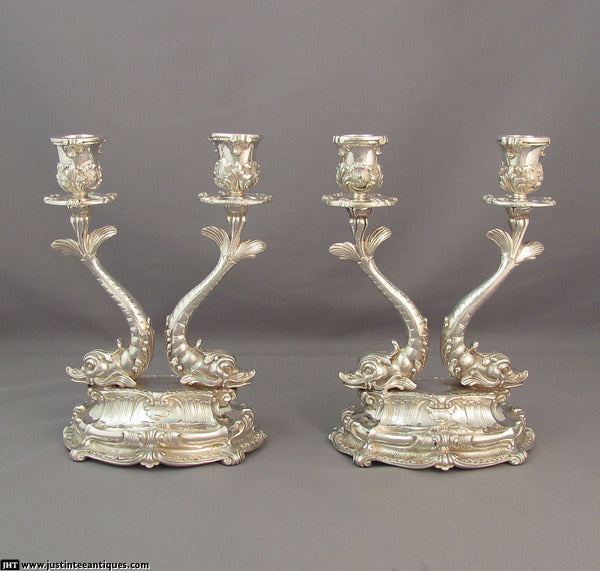 Buccellati Silver Candelabra - JH Tee Antiques