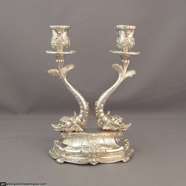 Buccellati Silver Candelabra - JH Tee Antiques