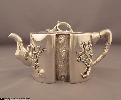 Chinese Export Silver Teapot - JH Tee Antiques
