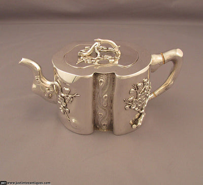 Chinese Export Silver Teapot - JH Tee Antiques