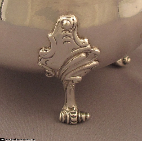 Pair of George IV Silver Gravy Boats - JH Tee Antiques