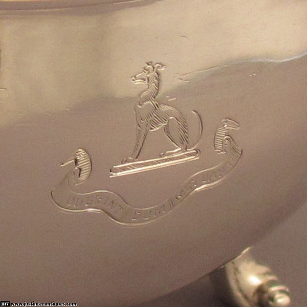 Pair of George IV Silver Gravy Boats - JH Tee Antiques