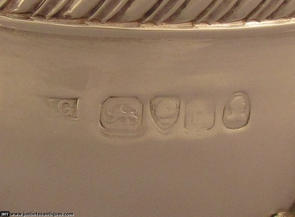 Pair of George IV Silver Gravy Boats - JH Tee Antiques