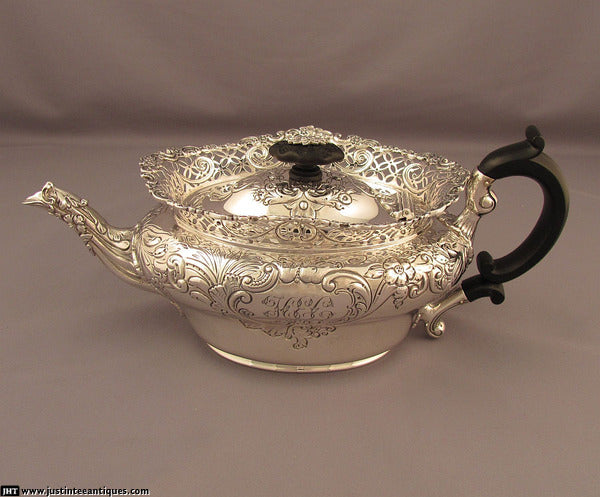 Tiffany & Co. Victorian Silver Tea Service - JH Tee Antiques