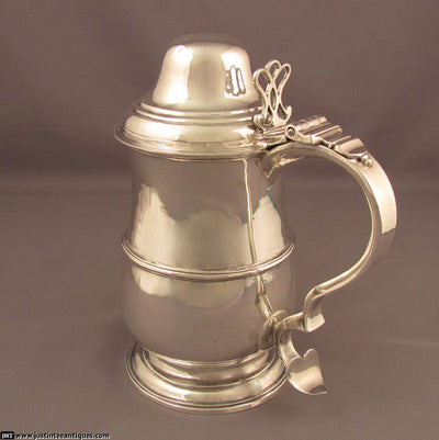 Hester Bateman Silver Tankard - JH Tee Antiques