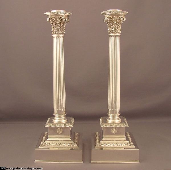 Set of 6 Buccellati Silver Candlesticks - JH Tee Antiques