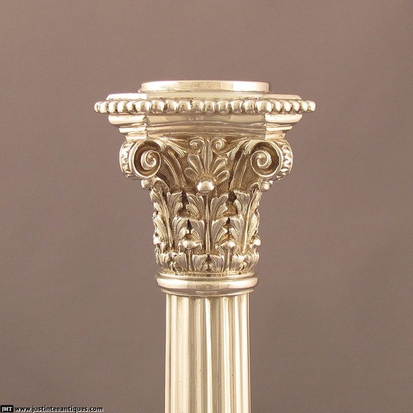 Set of 6 Buccellati Silver Candlesticks - JH Tee Antiques