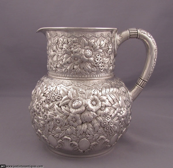 Tiffany &amp; Co. Sterling Water Pitcher - JH Tee Antiques