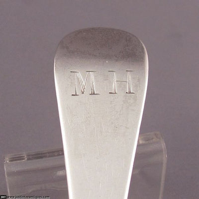 George II Silver Rat Tail Tablespoon - JH Tee Antiques