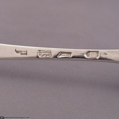 George II Silver Rat Tail Tablespoon - JH Tee Antiques