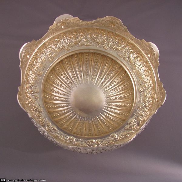Victorian Silver Monteith Bowl - JH Tee Antiques