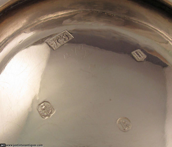Victorian Silver Monteith Bowl - JH Tee Antiques