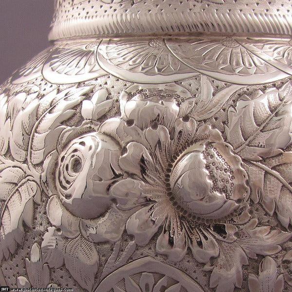 Antique Gorham Sterling Silver Water Pitcher - JH Tee Antiques