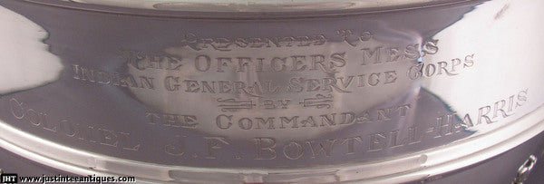 Massive Edwardian Sterling Silver Punch Bowl - JH Tee Antiques