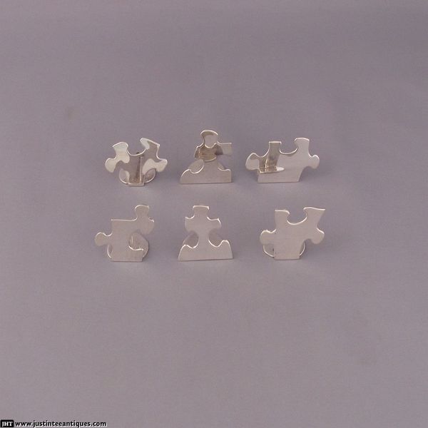 Sterling Silver Place Card Holders - JH Tee Antiques