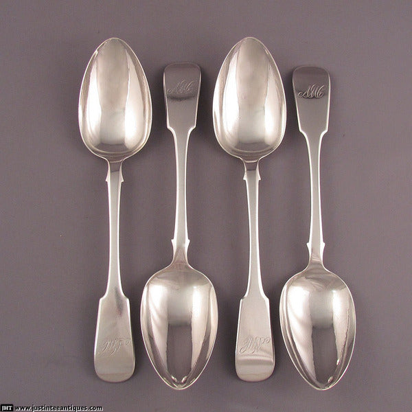 George Savage Silver Tablespoons - JH Tee Antiques