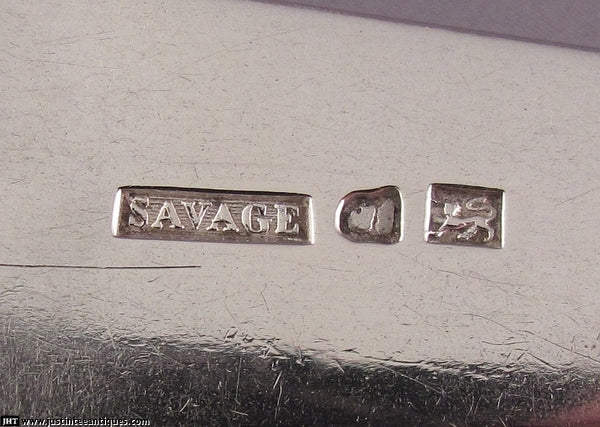 George Savage Silver Tablespoons - JH Tee Antiques