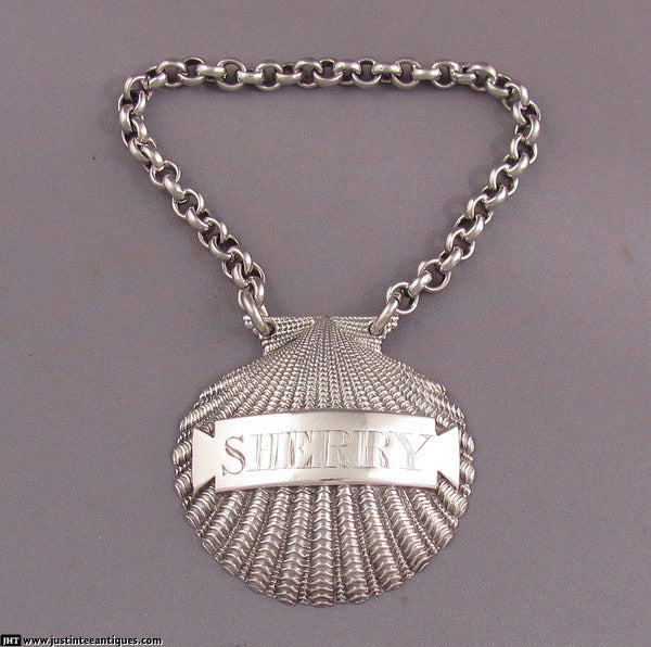 Benjamin Smith Silver Wine Label - JH Tee Antiques