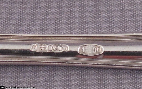 Rococo Silver Fish Service for 12 - JH Tee Antiques