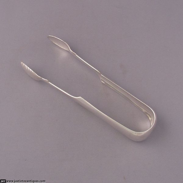 Greenock Silver Sugar Tongs - JH Tee Antiques