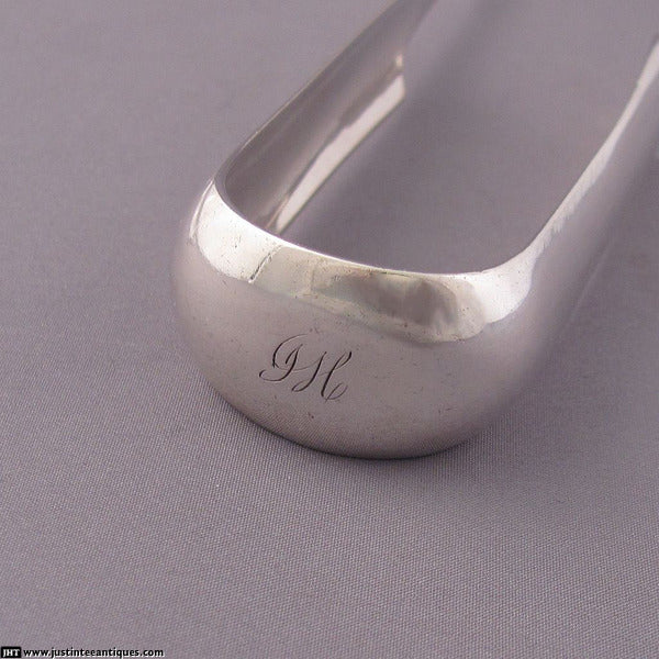 Greenock Silver Sugar Tongs - JH Tee Antiques