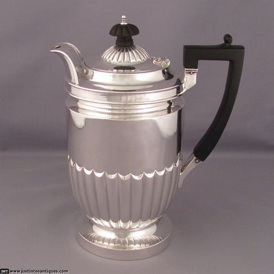 Regency Style Silver Hot Water Pot - JH Tee Antiques
