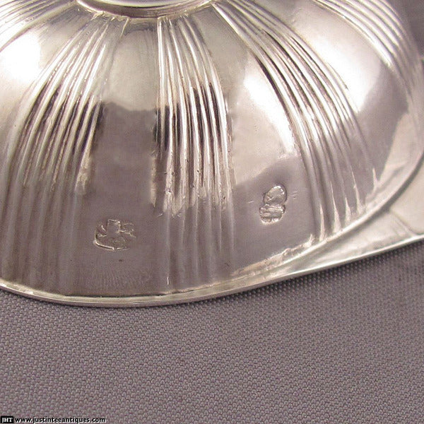 Georgian Silver Jockey Cap Caddy Spoon - JH Tee Antiques