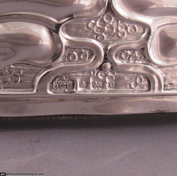 Edwardian Silver Art Nouveau Photo Frame - JH Tee Antiques