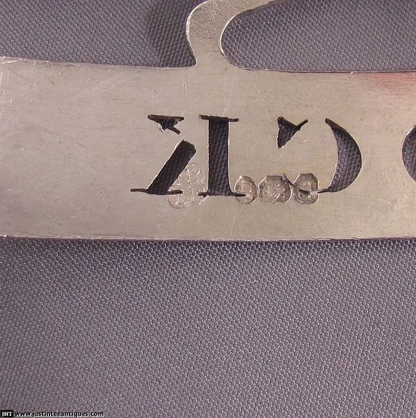 Four George III Sterling Neck-Ring Wine Labels - JH Tee Antiques