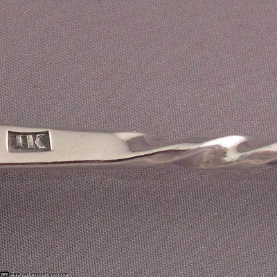 Rare Scottish Provincial Silver Mash Spoon - JH Tee Antiques