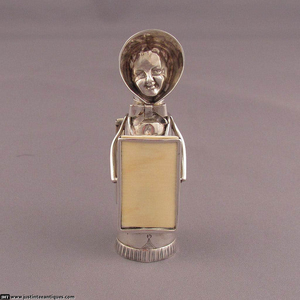 Sterling Silver Novelty Pepper Pot - JH Tee Antiques