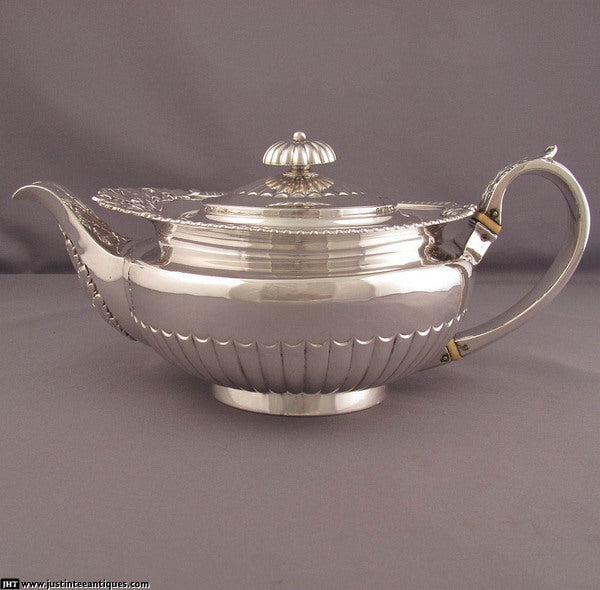 Regency Silver Tea Set - JH Tee Antiques