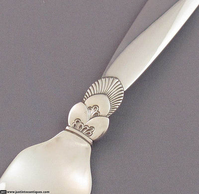 Georg Jensen Cactus Pattern Flatware Set for 8 - JH Tee Antiques