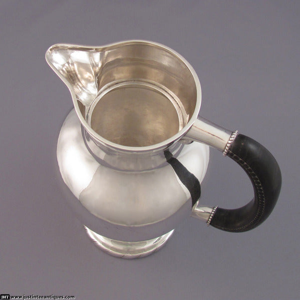 Georg Jensen Silver Water Pitcher - JH Tee Antiques