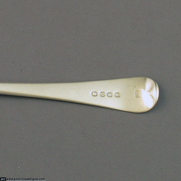 6 George III Silver Bead Pattern Tablespoons - JH Tee Antiques
