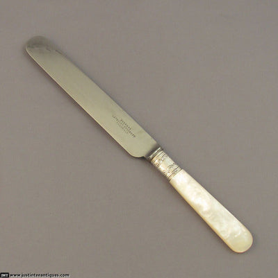 Mother of Pearl Dinner Knives - JH Tee Antiques