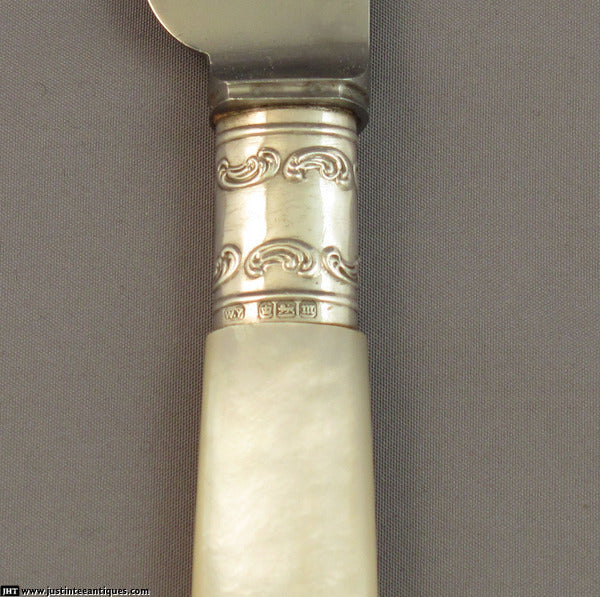 Mother of Pearl Dinner Knives - JH Tee Antiques