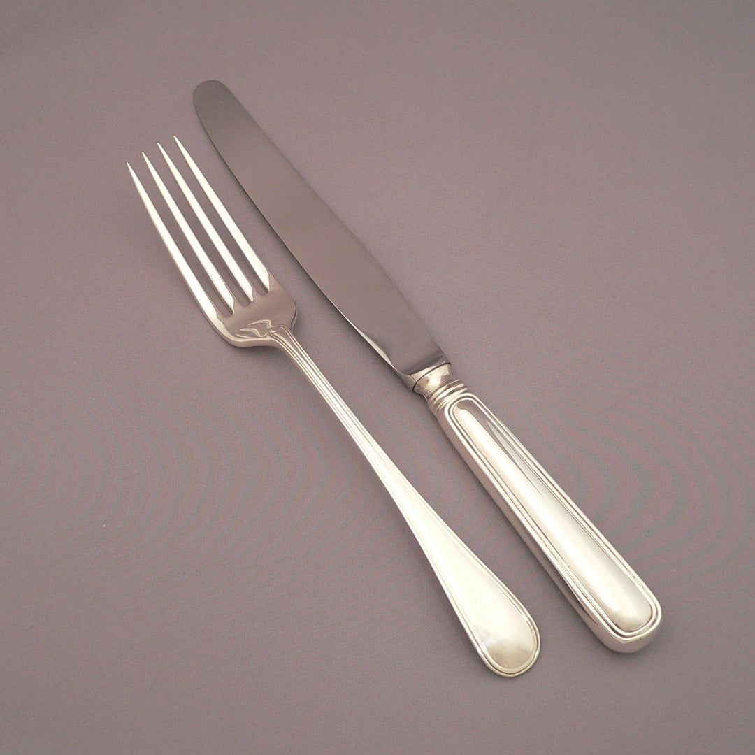 Birks Saxon Pattern Dinner Place Settings - JH Tee Antiques