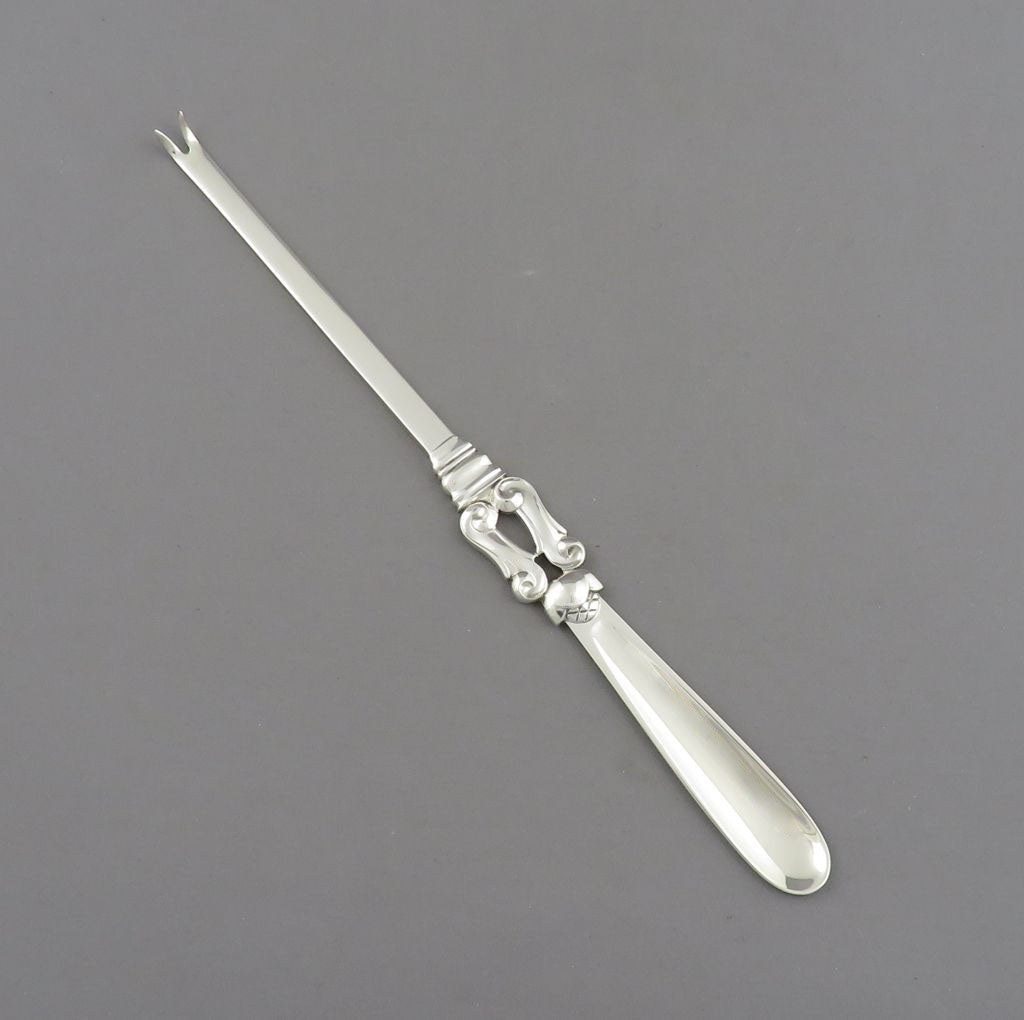 12 Georg Jensen Acorn Pattern Lobster Picks - JH Tee Antiques