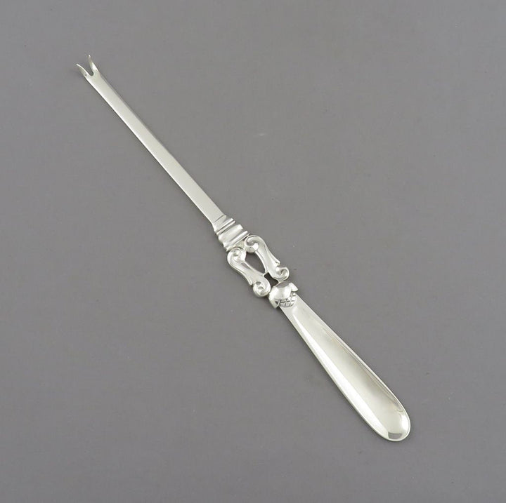 12 Georg Jensen Acorn Pattern Lobster Picks - JH Tee Antiques