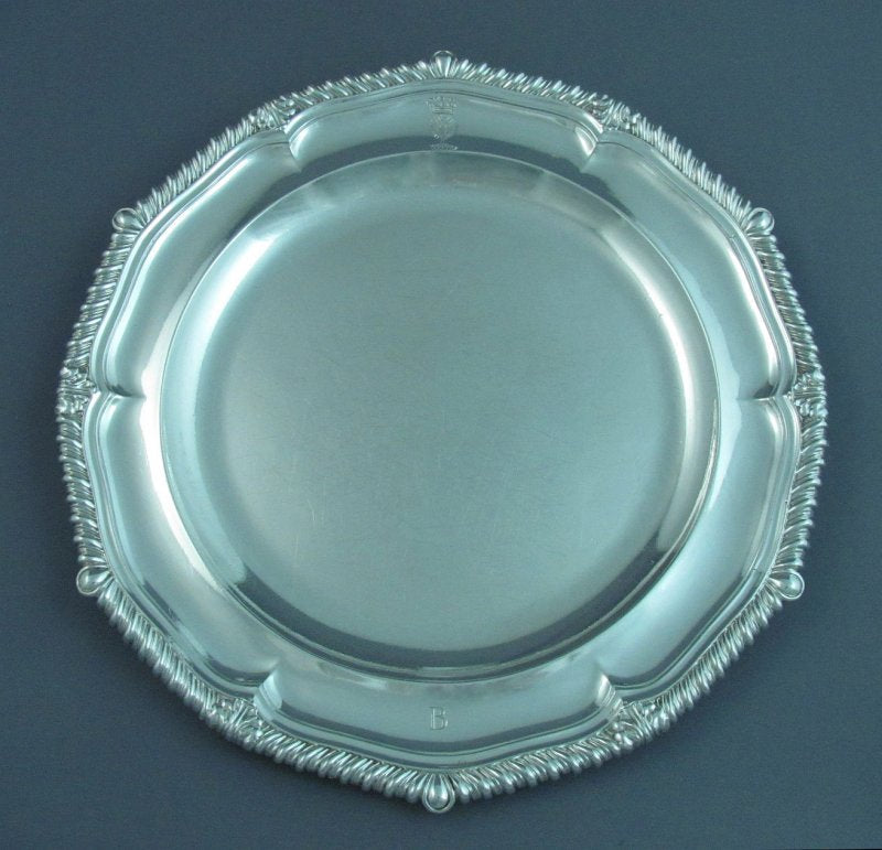 12 Paul Storr Silver Dinner Plates - JH Tee Antiques