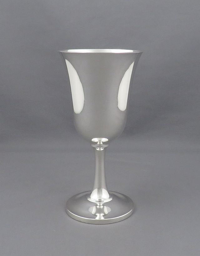 Set of Eight Sterling Silver Goblets - JH Tee Antiques