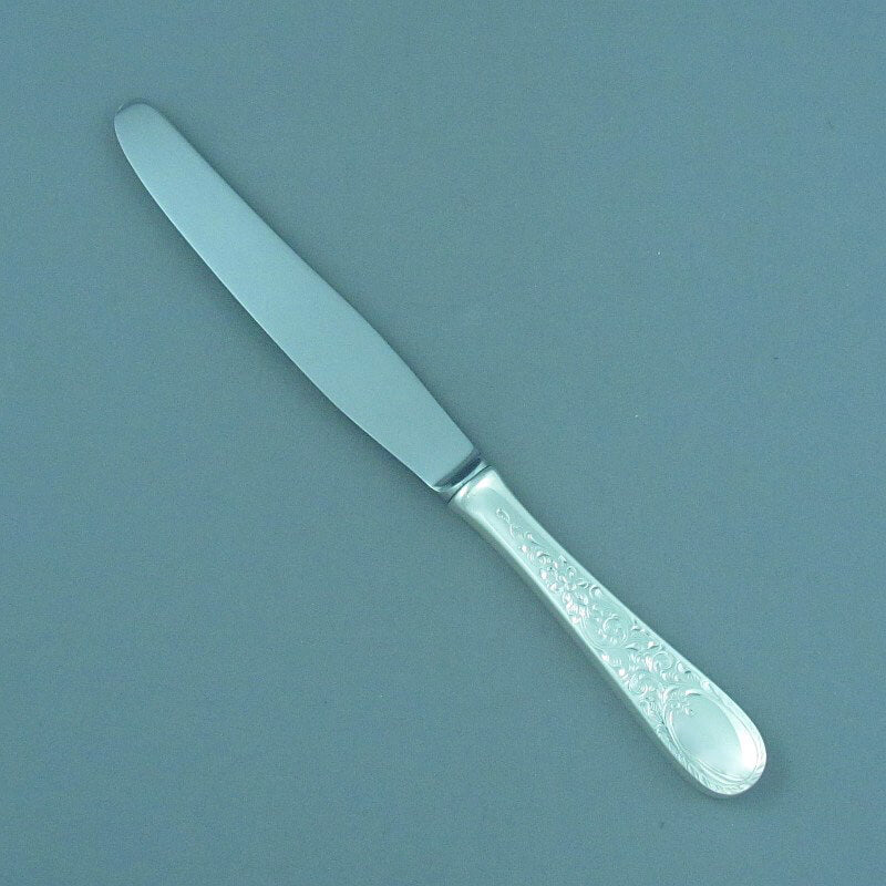 Birks London Engraved Dinner Knife - JH Tee Antiques